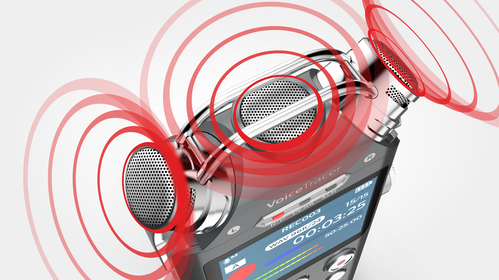 High-quality microphones for excellent, high fidelity audio quality
