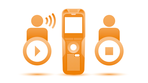 Voice-activation function for hands-free recording