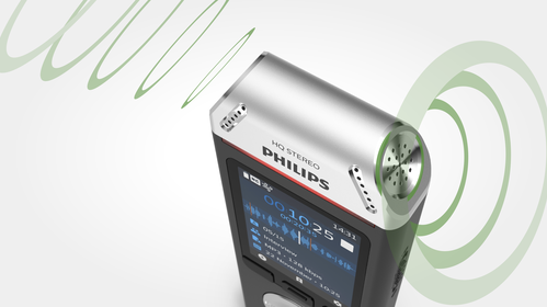 Two high-fidelity microphones for outstanding audio quality