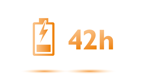 Extra long battery runtime for longer recording sessions