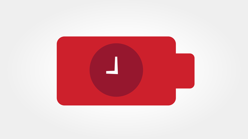 Rechargeable Li-polymer battery for extra-long recording